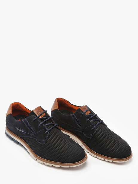 Sneakers Simone Uit Leder Bugatti Blauw men 3319711S ander zicht 2